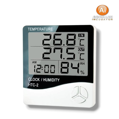 1 piece HTC-2 Indoor Digital Temperature Humidity Meter - HTC-2 ইনডোর ডিজিটাল তাপমাত্রা আর্দ্রতা মিটার