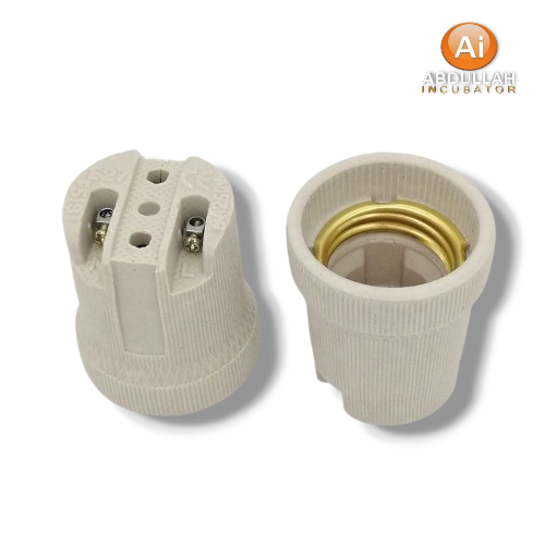 Ceramic Lamp Holder E27 - CERAMIC LAMP HOLDER / BULB HOLDER / CERAMIC BASE HOLDER FOR ELECTRICAL LIGHT BULB FITTINGS