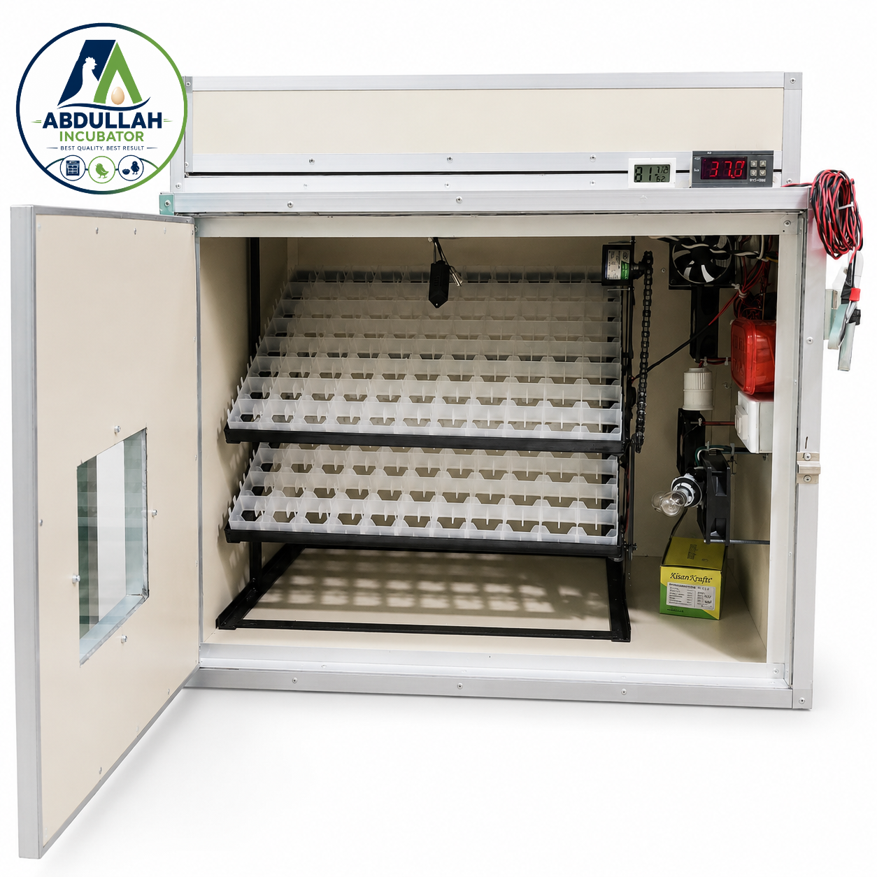 ২৬৪ ডিমের ইনকিউবেটর মেশিন – 264 Egg Hatching Incubator Machine [ AC/DC-STC-1000 ] Humidity Non Auto