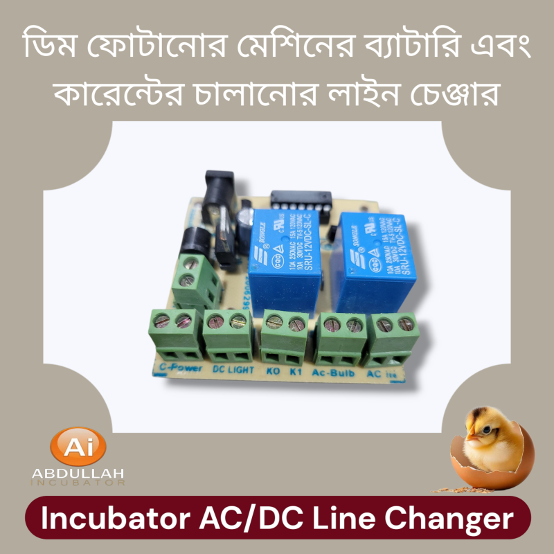 Incubator AC/DC 12V-220V Line Changer