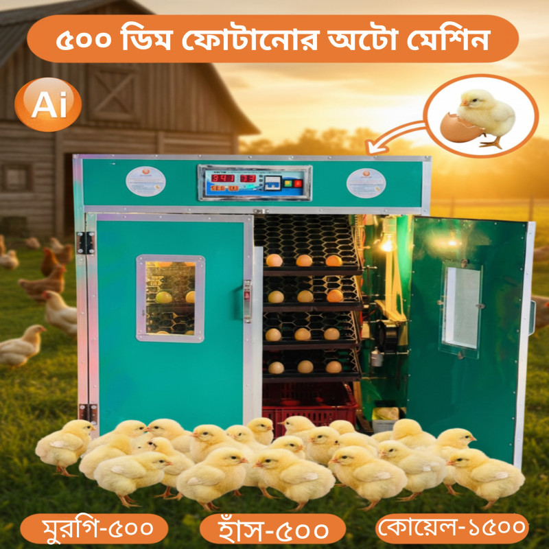 ৫০০ ডিমের ইনকিউবেটর মেশিন – 500 Egg Hatching Incubator Machine