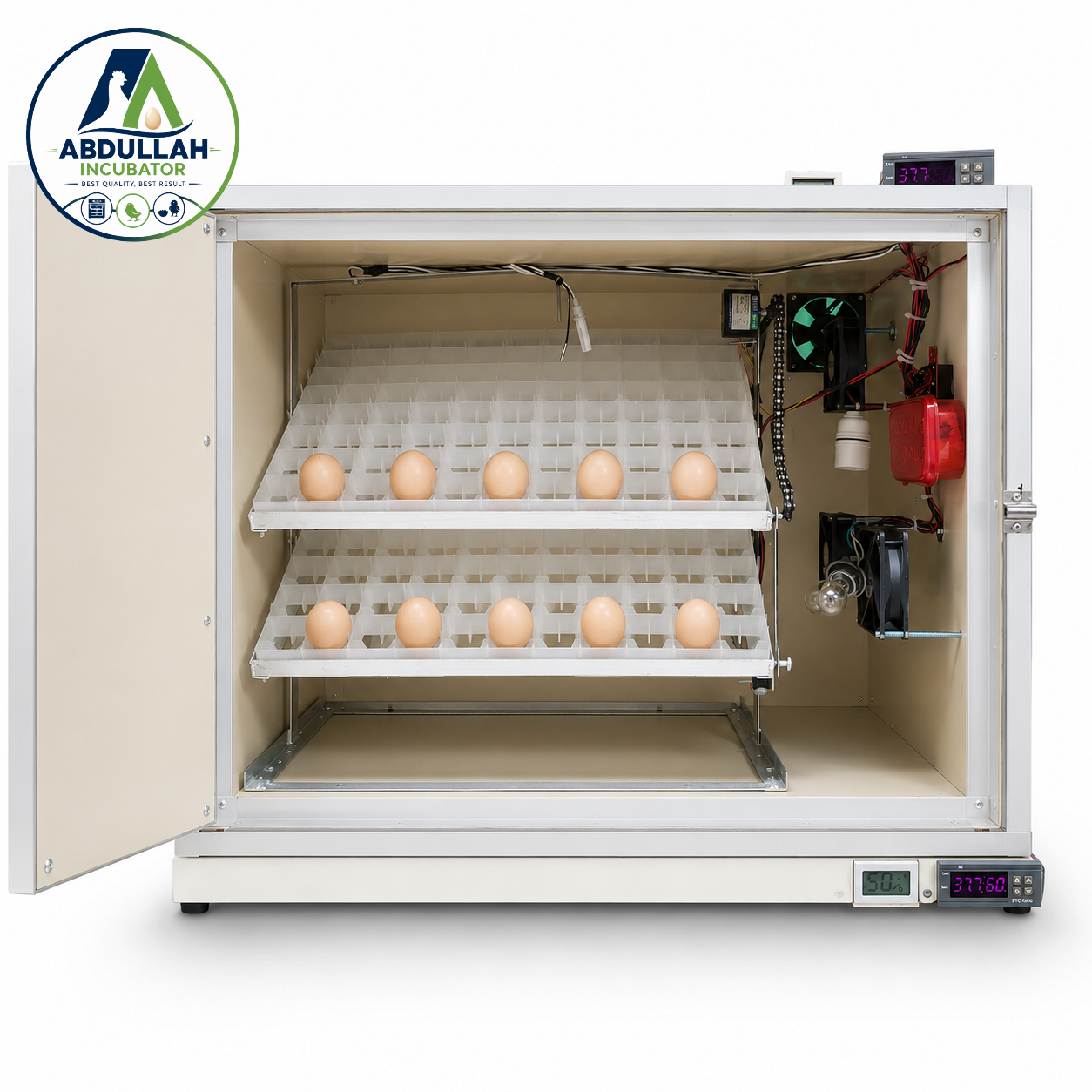 ২৬৪ ডিমের ইনকিউবেটর মেশিন – 264 Egg Hatching Incubator Machine [ AC/DC-STC-1000 ] Humidity Auto